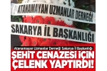 Atanamayan Uzmanlar Derneği Sakarya İl Başkanlığı, Tokat'ta yaşanan şehit cenazesi nedeniyle duydukları üzüntüyü ifade etmek amacıyla çelenk yaptırdı.