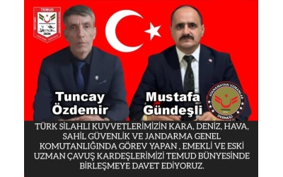 Türkiye Emekli Uzman Çavuşlar Derneği (TEMUD) için güç birliği!