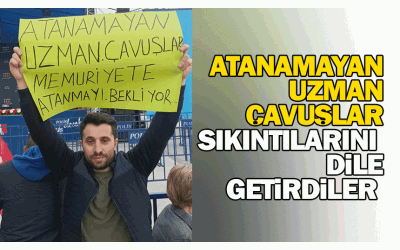 Atanamayan Uzman Çavuşlar sıkıntılarını dile getirdi