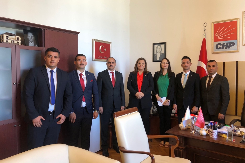 Cumhuriyet Halk Partisi Grup Başkan Vekili Sayın Burcu KÖKSAL Hanfendiyi Makamında Ziyaret Ettik